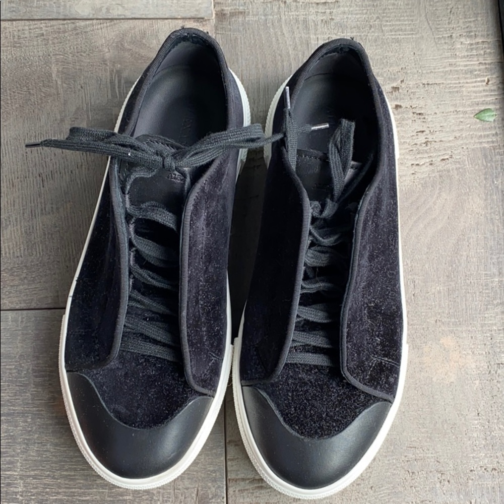 Alexander McQueen velvet sneakers